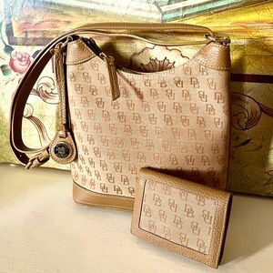Dooney & Bourke Signature Logo Mini Hobo Bag